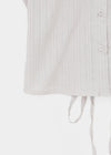 Familo Strap Summer Short Sleeve Blouse
