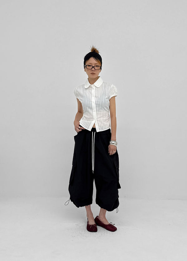 (UNISEX) Lidoff Nylon Cargo Half-length Pants