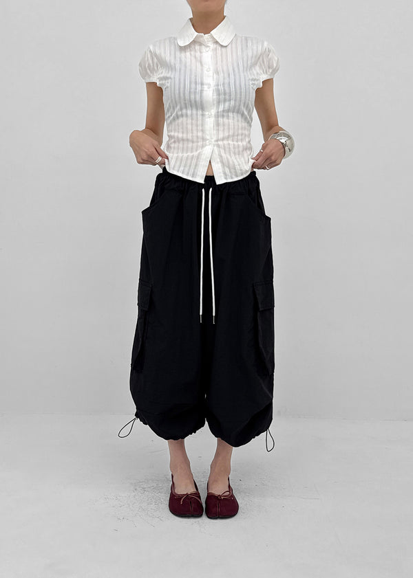 (UNISEX) Lidoff Nylon Cargo Half-length Pants