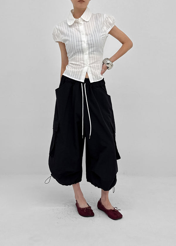 (UNISEX) Lidoff Nylon Cargo Half-length Pants