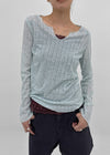 FKA Summer V-neck Long Sleeve Tee