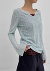 FKA Summer V-neck Long Sleeve Tee