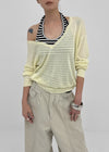 Nellian Deep V-Neck Summer Knit