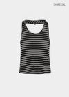 Tessian striped knit halter top