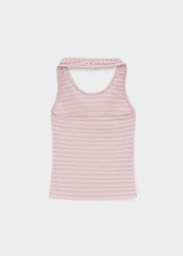 Tessian striped knit halter top