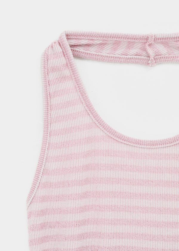 Tessian striped knit halter top