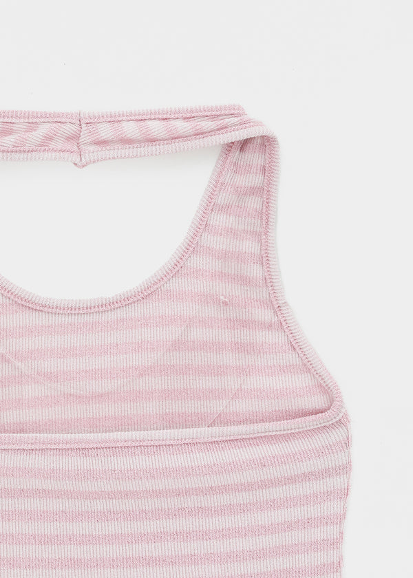 Tessian striped knit halter top