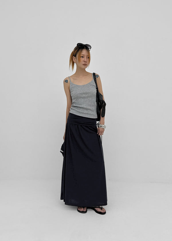 Roselen Ribbed U-Neck Sleeveless