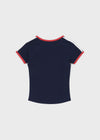 Monel D Printed Ringer Short Sleeve T-shirt