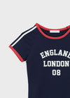 Monel D Printed Ringer Short Sleeve T-shirt