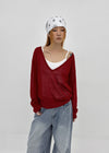 Meloff cut-out wide denim pants