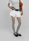 Sets Low-waist Patch Cotton Shorts