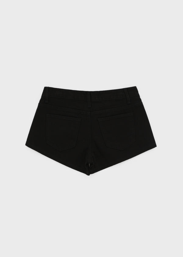 Sets Low-waist Patch Cotton Shorts
