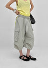 (UNISEX) Lidoff Nylon Cargo Half-length Pants