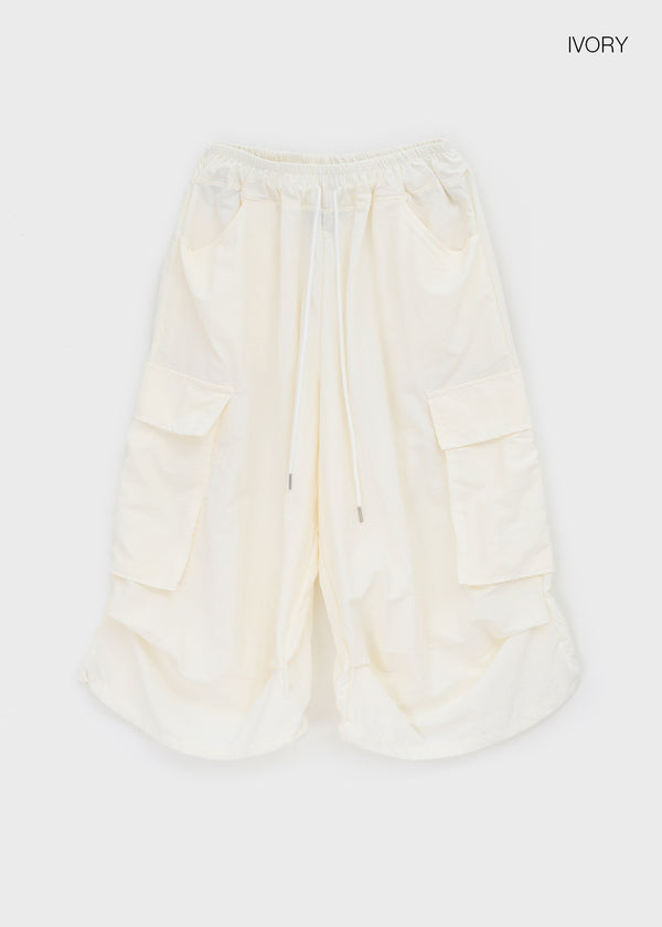 (UNISEX) Lidoff Nylon Cargo Half-length Pants