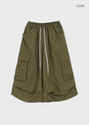 (UNISEX) Lidoff Nylon Cargo Half-length Pants