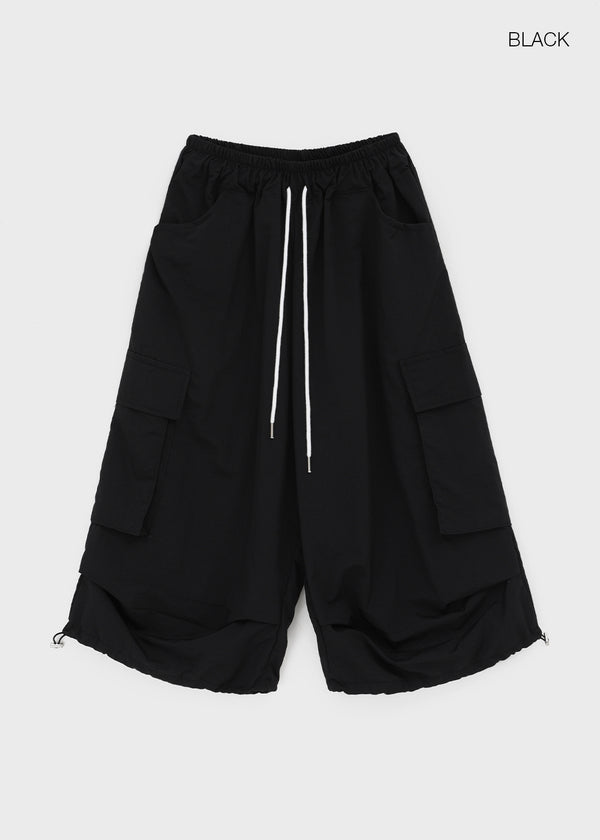 (UNISEX) Lidoff Nylon Cargo Half-length Pants