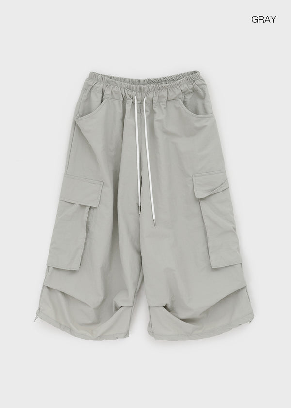 (UNISEX) Lidoff Nylon Cargo Half-length Pants