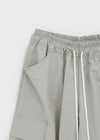 (UNISEX) Lidoff Nylon Cargo Half-length Pants