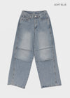 Meloff cut-out wide denim pants