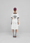 (UNISEX) Burinf Printed Ringer Short Sleeve T-shirt