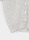 Polyp Linen V-neck Short Sleeve Knit Cardigan