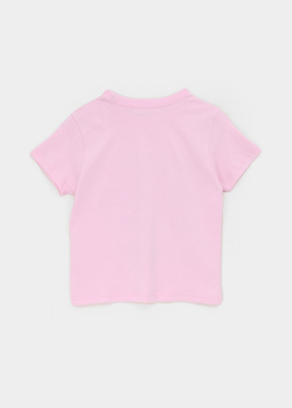 Corset print short-sleeve tee
