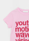 Corset print short-sleeve tee