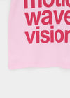 Corset print short-sleeve tee