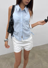 Belle Collar Sleeveless Blouse