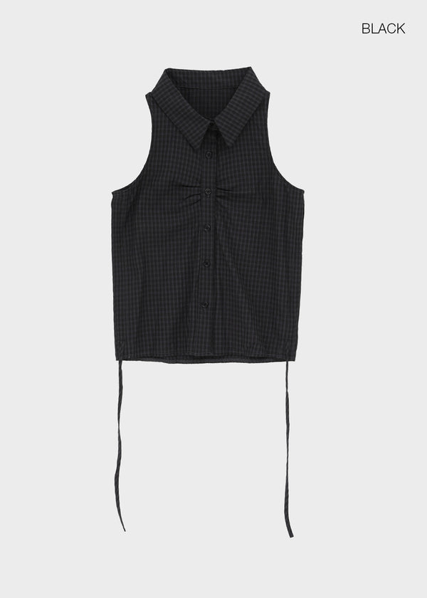 Belle Collar Sleeveless Blouse