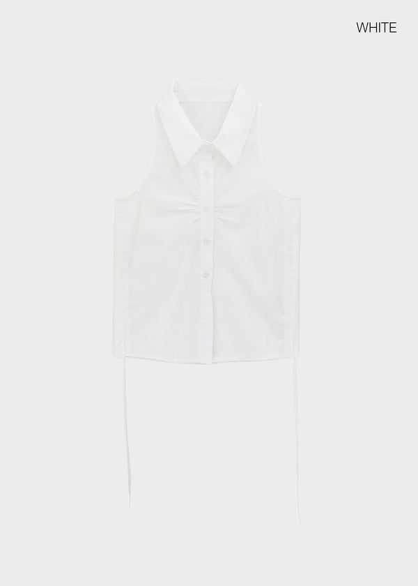 Belle Collar Sleeveless Blouse