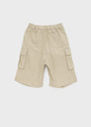 (UNISEX) Jetting Bermuda Back Elastic Cargo Pants