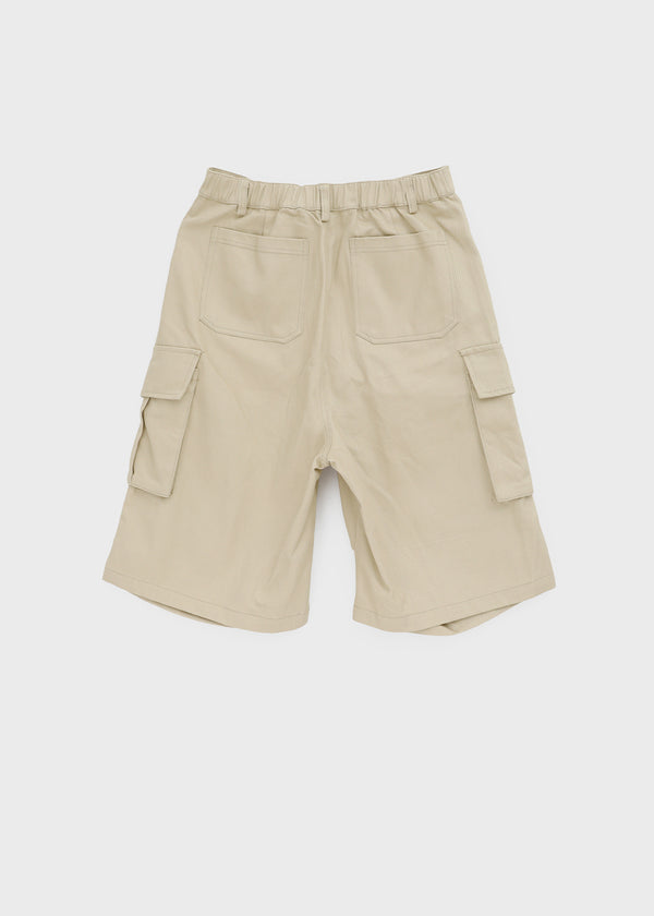 (UNISEX) Jetting Bermuda Back Elastic Cargo Pants
