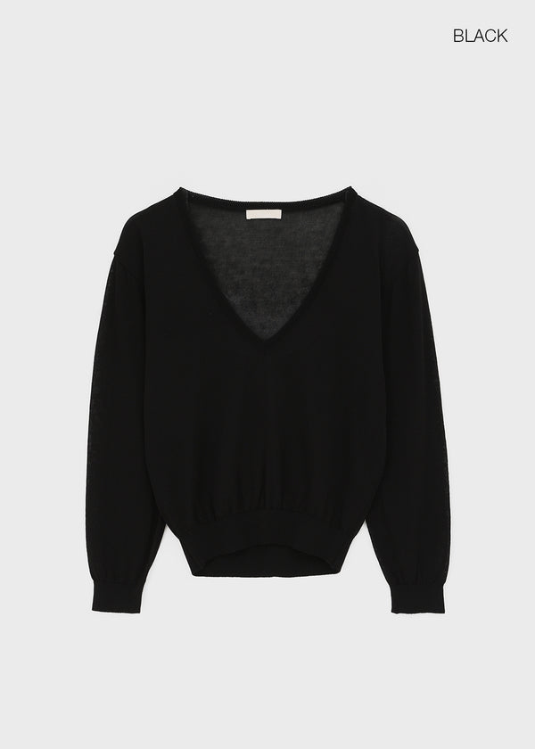 Olber V-neck See-through Summer Knit