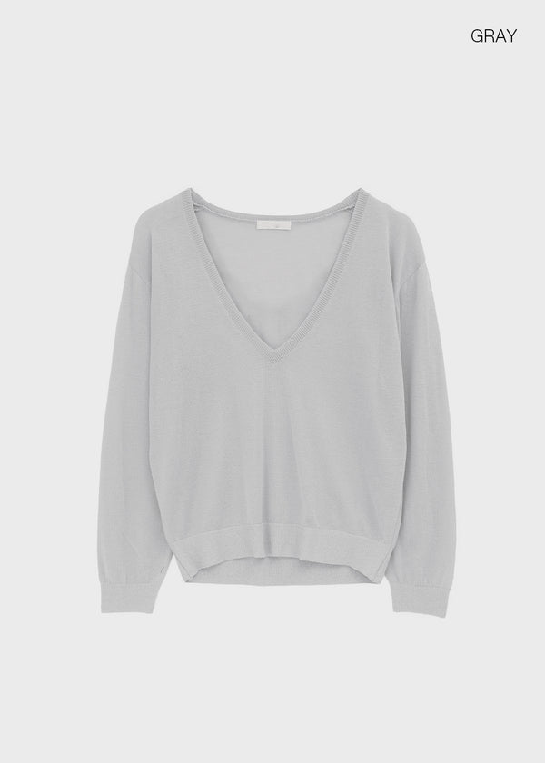 Olber V-neck See-through Summer Knit