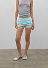 Lisset striped folding shorts