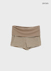 Lisset striped folding shorts