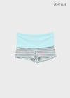 Lisset striped folding shorts