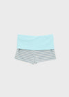 Lisset striped folding shorts