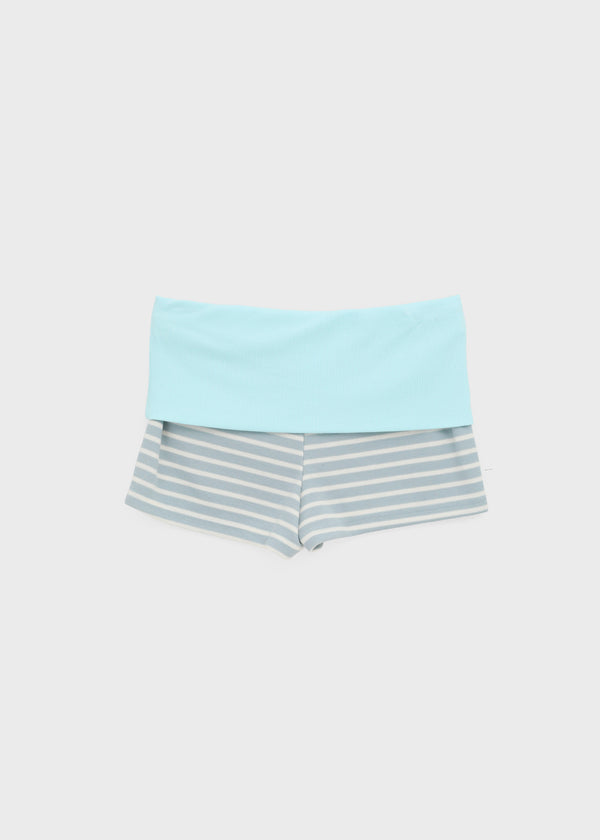 Lisset striped folding shorts