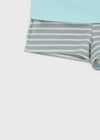 Lisset striped folding shorts
