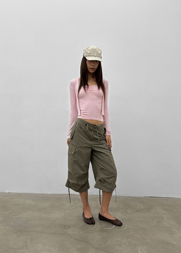 HelloT Capri Cargo Pants