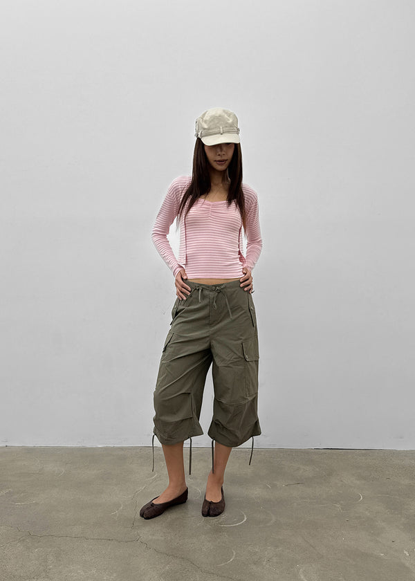 HelloT Capri Cargo Pants