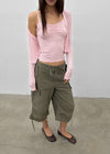 HelloT Capri Cargo Pants