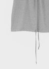 Kyouul Shirred Strap One-Shoulder Short Sleeve Tee