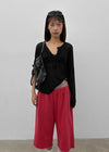Debpin Henley Neck Roll-up Summer Long Sleeve Tee