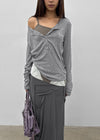 Beltol Lace Asymmetrical Sleeveless