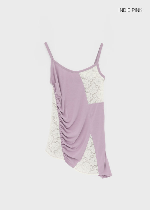 Beltol Lace Asymmetrical Sleeveless