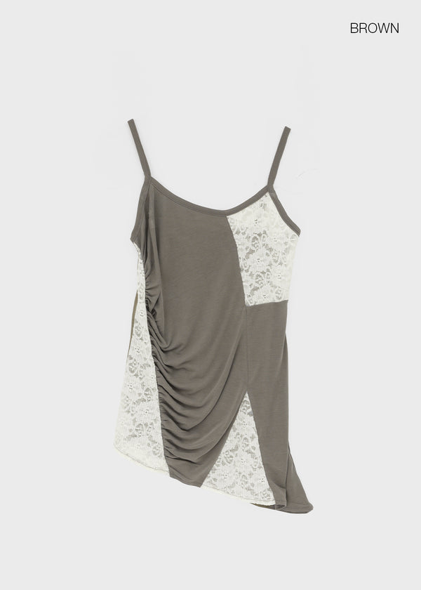 Beltol Lace Asymmetrical Sleeveless